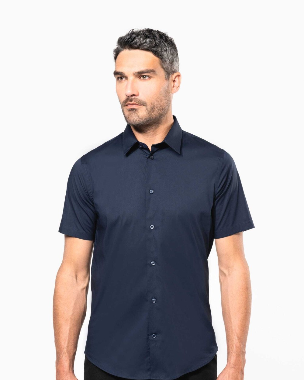 Chemises personnalisable KARIBAN Chemise coton / élasthanne manches courtes