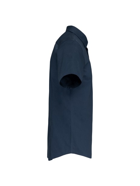 KARIBAN Chemise coton / élasthanne manches courtes /api/colors/b68891a9-1d28-4f7a-8deb-775c45027afd personnalisable