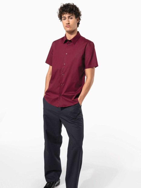 Chemises à personnaliser KARIBAN Chemise coton / élasthanne manches courtes 