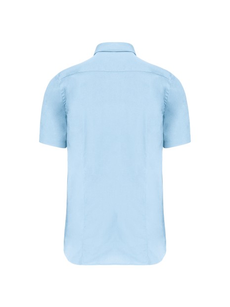 KARIBAN Chemise coton / élasthanne manches courtes /api/colors/4c8673c9-9f30-4885-8015-c784ca13e566 personnalisable