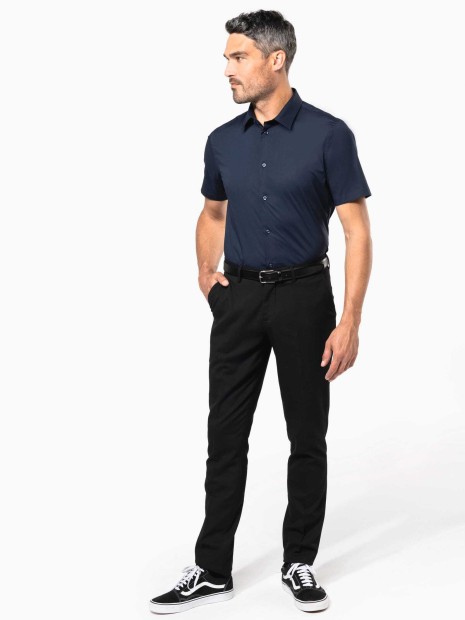 Chemises à personnaliser KARIBAN Chemise coton / élasthanne manches courtes 