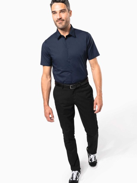 Chemises à personnaliser KARIBAN Chemise coton / élasthanne manches courtes 