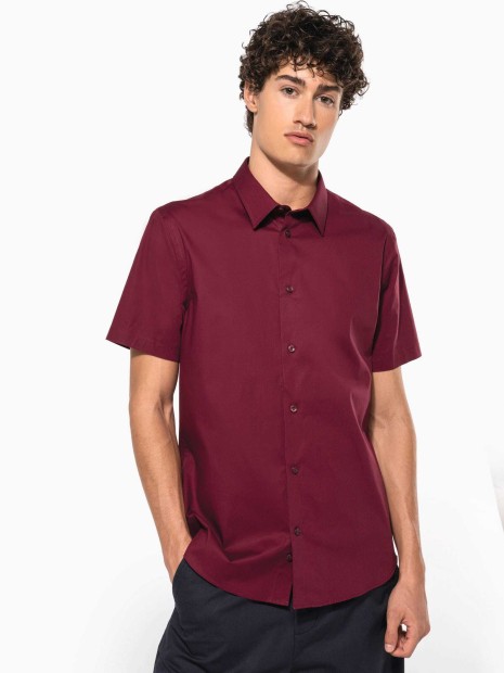 Chemises à personnaliser KARIBAN Chemise coton / élasthanne manches courtes 