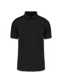KARIBAN Chemise coton / élasthanne manches courtes /api/colors/b9fdad4a-5e94-45cb-8c03-c08b349b28c3 personnalisable