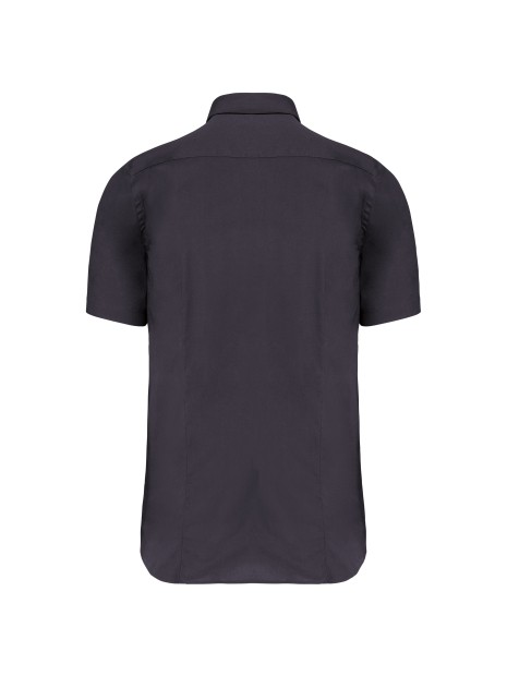 KARIBAN Chemise coton / élasthanne manches courtes /api/colors/a74dfbdb-7821-4e15-a7e5-fe07498d41c7 personnalisable