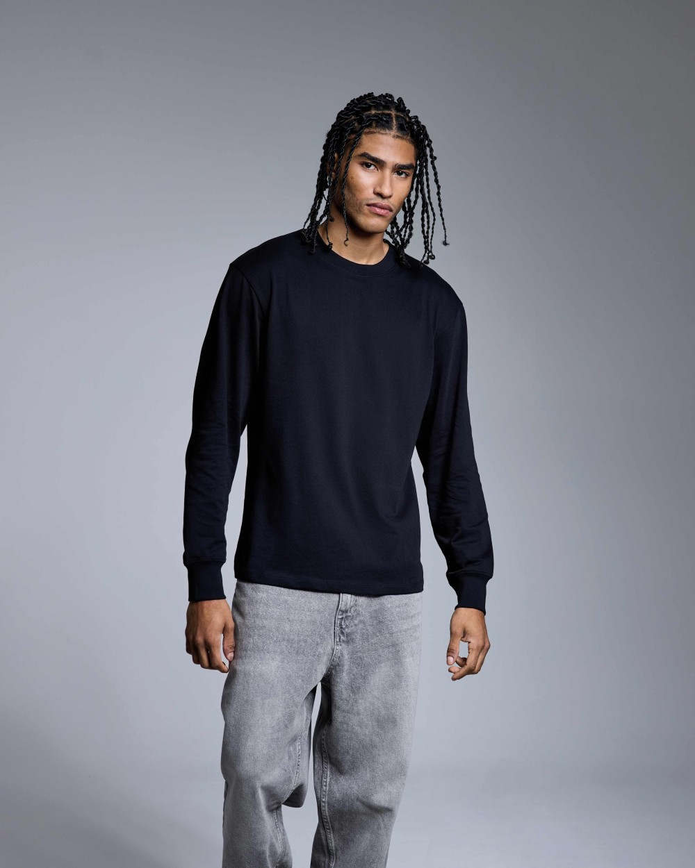 T-shirts ANTHEM Anthem Headline Heavy Long Sleeve T-Shirt voor bedrukking &amp; borduring