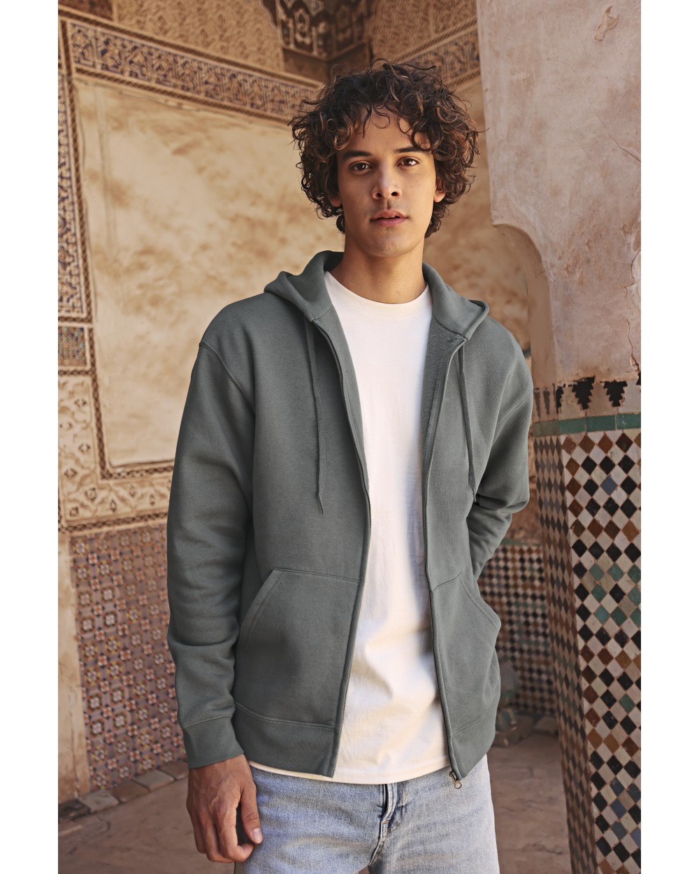 Sweaters & hoodies FOL ICONIC PREMIUM HOODED SWEAT JACKET voor bedrukking &amp; borduring
