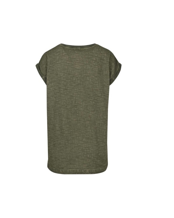 BUILD YOUR BRAND LADIES SPRAY DYE 
EXTENDED SHOULDER TEE T-Shirts personalisierbar