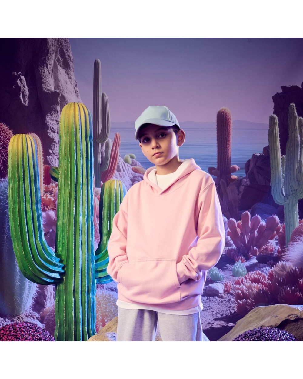 Sweat-shirts personnalisable AWDIS KIDS VARSITY HOODIE