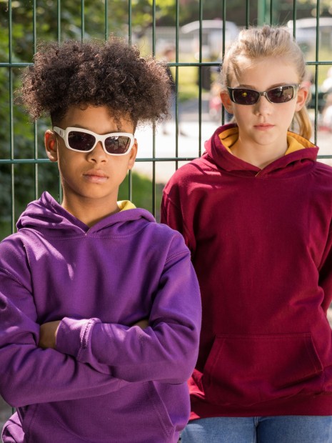 Sweat-shirts à personnaliser AWDIS KIDS VARSITY HOODIE 