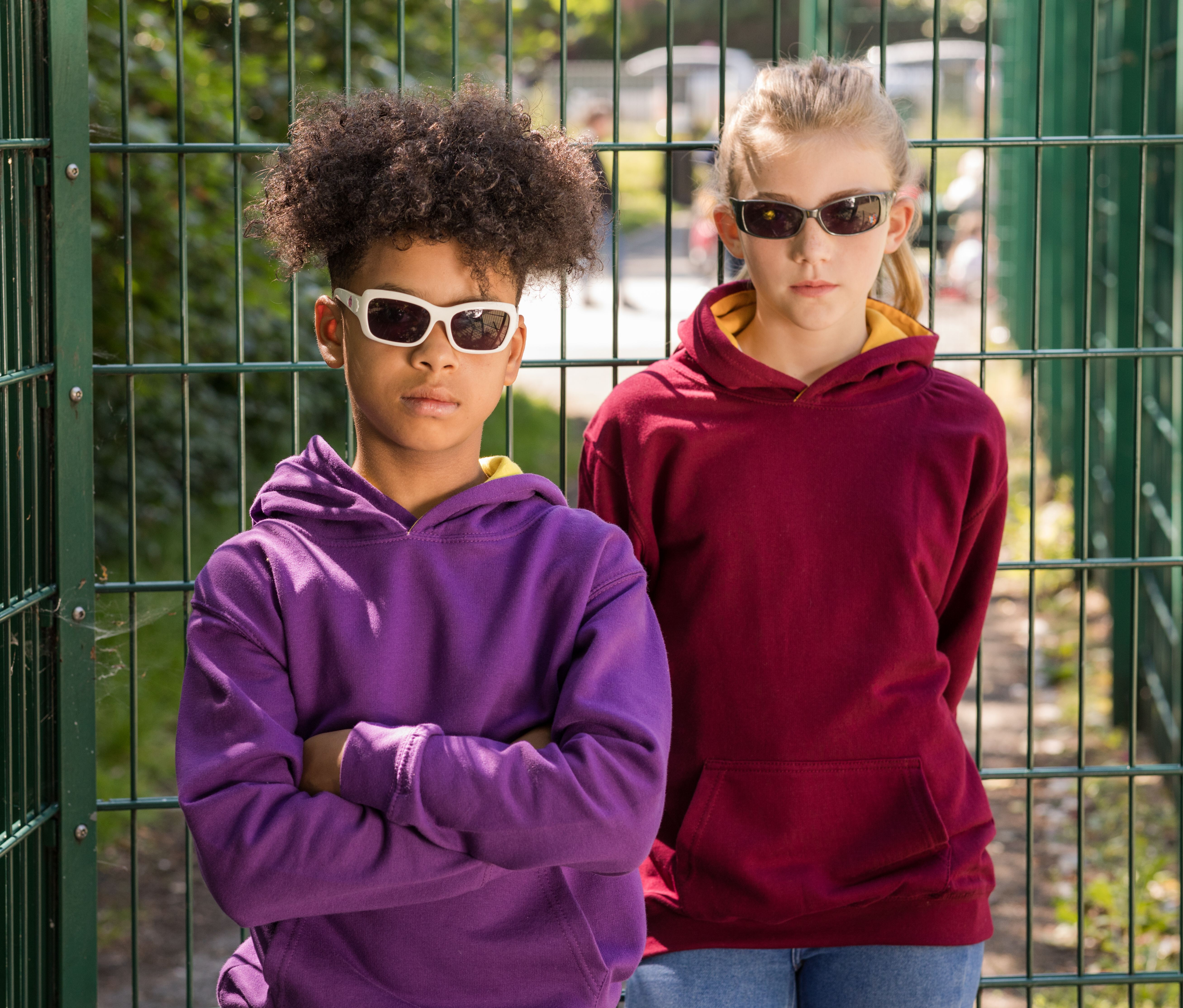 Sweat-shirts personnalisable AWDIS KIDS VARSITY HOODIE