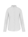 KARIBAN Chemise col mao manches longues femme /api/colors/7a92cd2d-10d2-40b4-928b-296bb7487506 personnalisable