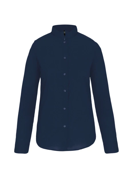 KARIBAN Chemise col mao manches longues femme /api/colors/b68891a9-1d28-4f7a-8deb-775c45027afd personnalisable