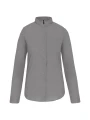 KARIBAN Chemise col mao manches longues femme /api/colors/12080c85-8950-461d-af35-871f7cb95d1d personnalisable