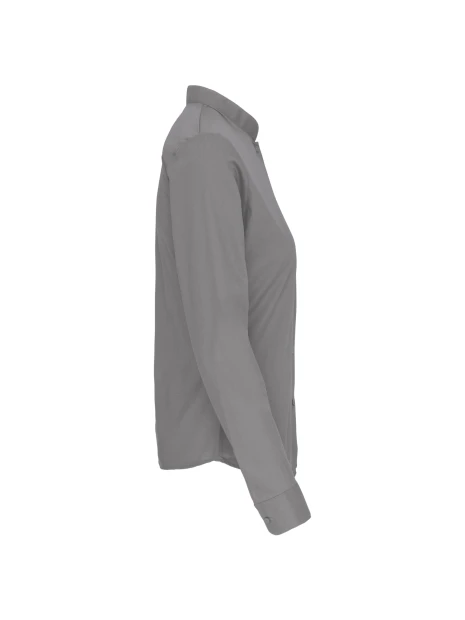 KARIBAN Chemise col mao manches longues femme /api/colors/12080c85-8950-461d-af35-871f7cb95d1d personnalisable