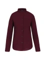 KARIBAN Chemise col mao manches longues femme /api/colors/3f4410b9-f80f-412a-9aa8-9260cc84003d personnalisable