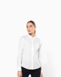 Hemden KARIBAN Damesblouse met "Mao" kraag lange mouwen voor bedrukking &amp; borduring