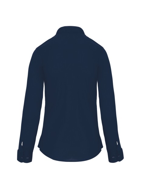 KARIBAN Chemise col mao manches longues femme /api/colors/b68891a9-1d28-4f7a-8deb-775c45027afd personnalisable