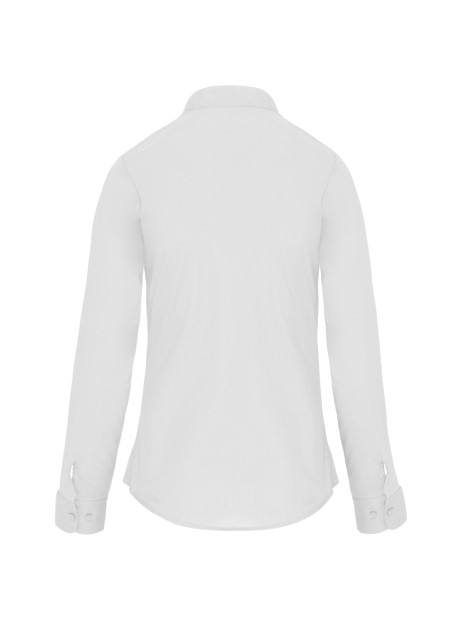 KARIBAN Chemise col mao manches longues femme /api/colors/7a92cd2d-10d2-40b4-928b-296bb7487506 personnalisable