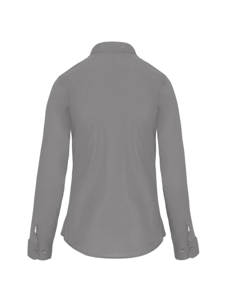 KARIBAN Chemise col mao manches longues femme /api/colors/12080c85-8950-461d-af35-871f7cb95d1d personnalisable