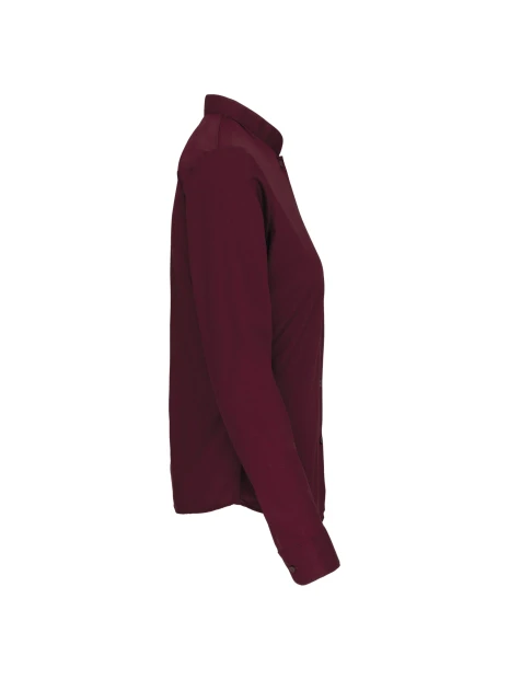 KARIBAN Chemise col mao manches longues femme /api/colors/3f4410b9-f80f-412a-9aa8-9260cc84003d personnalisable