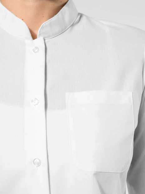 Chemises à personnaliser KARIBAN Chemise col mao manches longues femme 