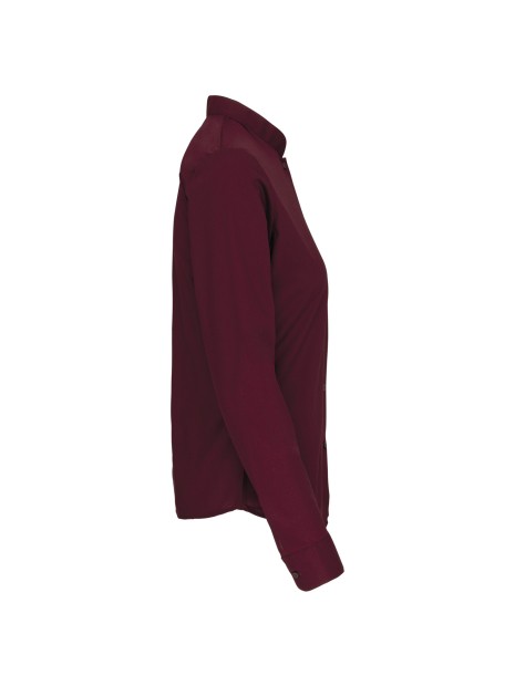 KARIBAN Chemise col mao manches longues femme /api/colors/3f4410b9-f80f-412a-9aa8-9260cc84003d personnalisable