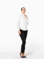 Chemises à personnaliser KARIBAN Chemise col mao manches longues femme 