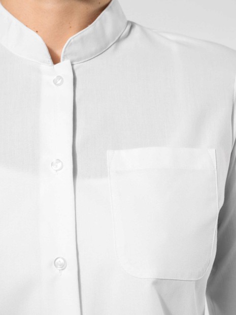 Chemises à personnaliser KARIBAN Chemise col mao manches longues femme 