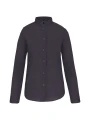 KARIBAN Chemise col mao manches longues femme /api/colors/a74dfbdb-7821-4e15-a7e5-fe07498d41c7 personnalisable