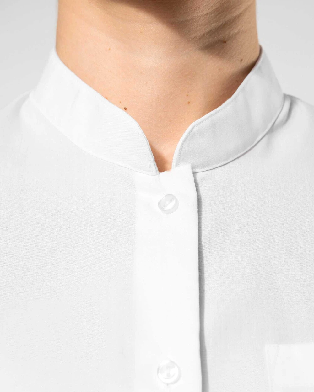 Chemises personnalisable KARIBAN Chemise col mao manches longues femme