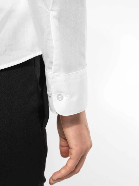 Chemises à personnaliser KARIBAN Chemise col mao manches longues femme 