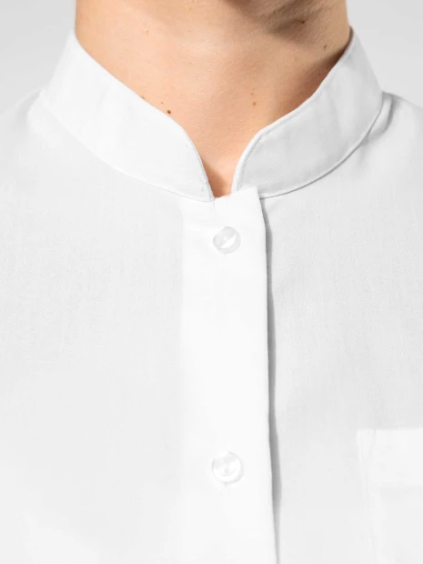 Chemises à personnaliser KARIBAN Chemise col mao manches longues femme 
