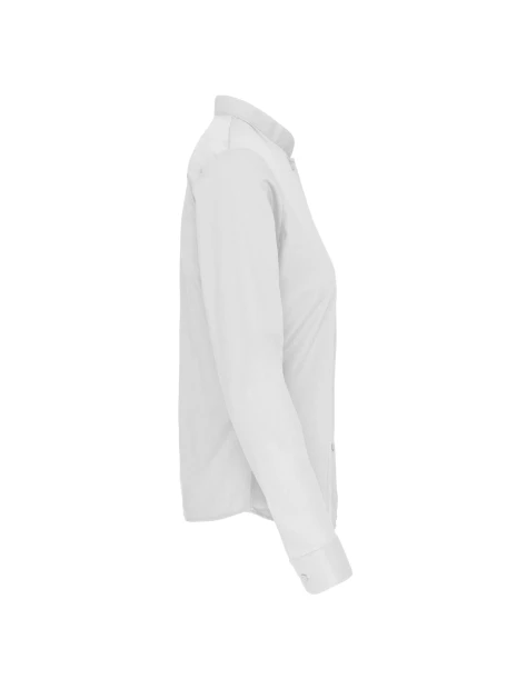 KARIBAN Chemise col mao manches longues femme /api/colors/7a92cd2d-10d2-40b4-928b-296bb7487506 personnalisable