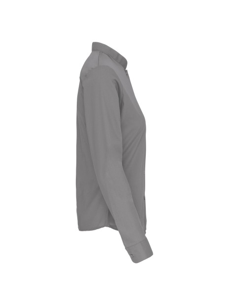 KARIBAN Chemise col mao manches longues femme /api/colors/12080c85-8950-461d-af35-871f7cb95d1d personnalisable