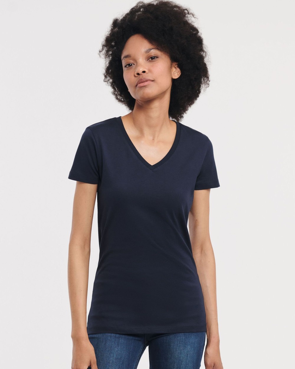 T-Shirts personnalisable RUSSELL LADIES' PURE ORGANIC V-NECK