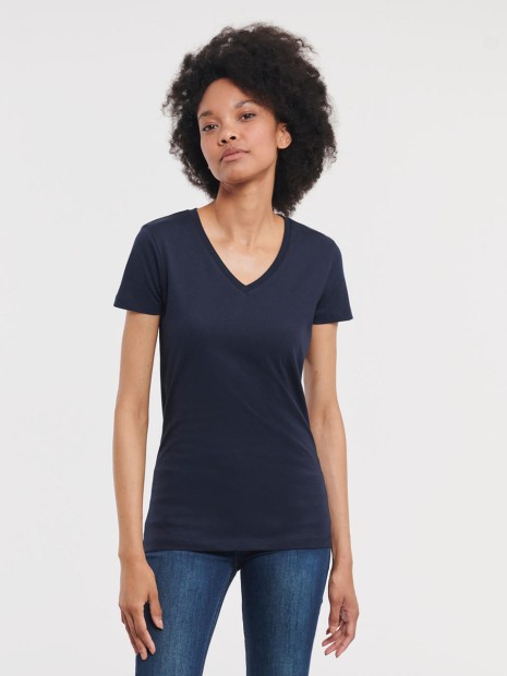 T-Shirts à personnaliser RUSSELL LADIES' PURE ORGANIC V-NECK /api/colors/dac7f052-16c9-4080-ba5c-aefc702fb74b