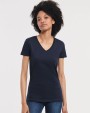 T-Shirts personnalisable RUSSELL LADIES' PURE ORGANIC V-NECK