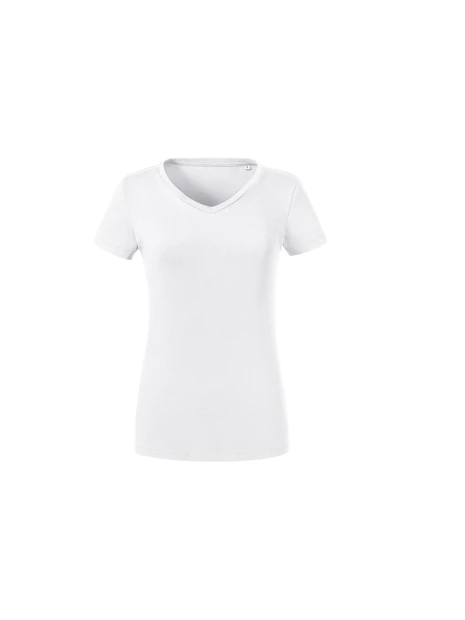 RUSSELL LADIES' PURE ORGANIC V-NECK /api/colors/7a92cd2d-10d2-40b4-928b-296bb7487506 personnalisable