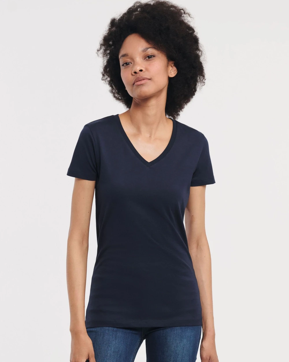 T-Shirts personnalisable RUSSELL LADIES' PURE ORGANIC V-NECK