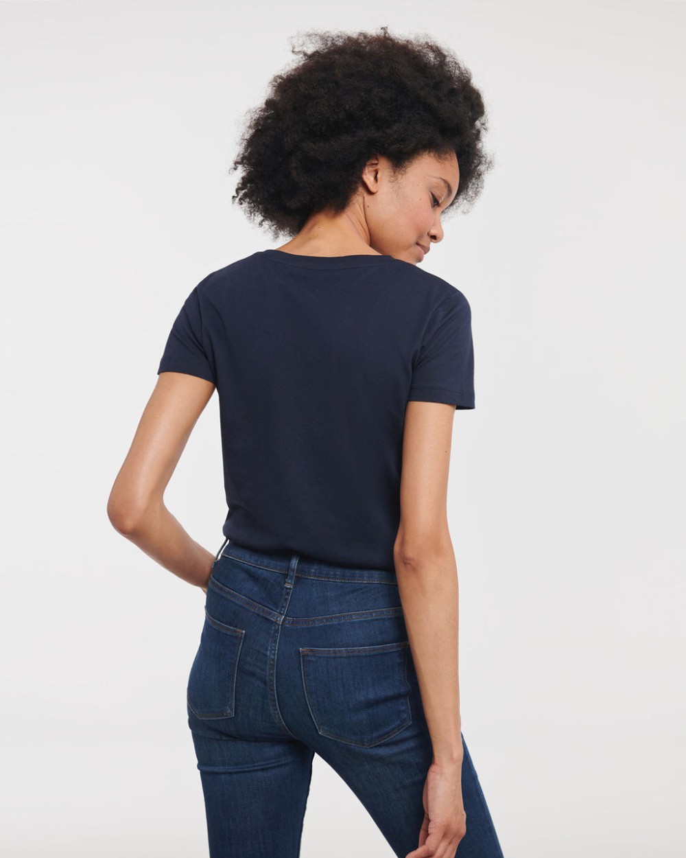 T-shirts RUSSELL LADIES' PURE ORGANIC V-NECK voor bedrukking &amp; borduring