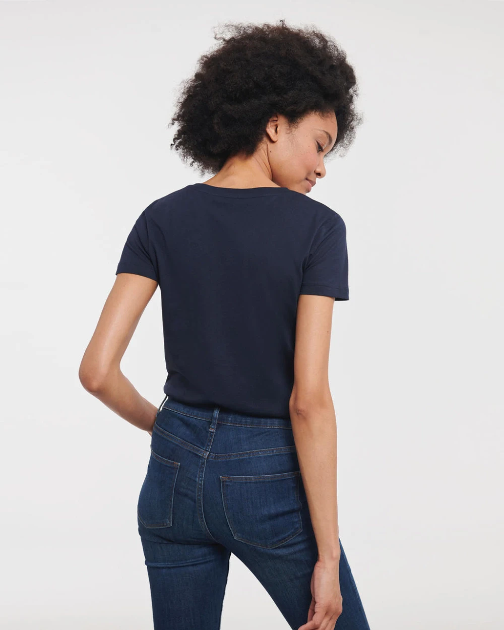T-Shirts personnalisable RUSSELL LADIES' PURE ORGANIC V-NECK