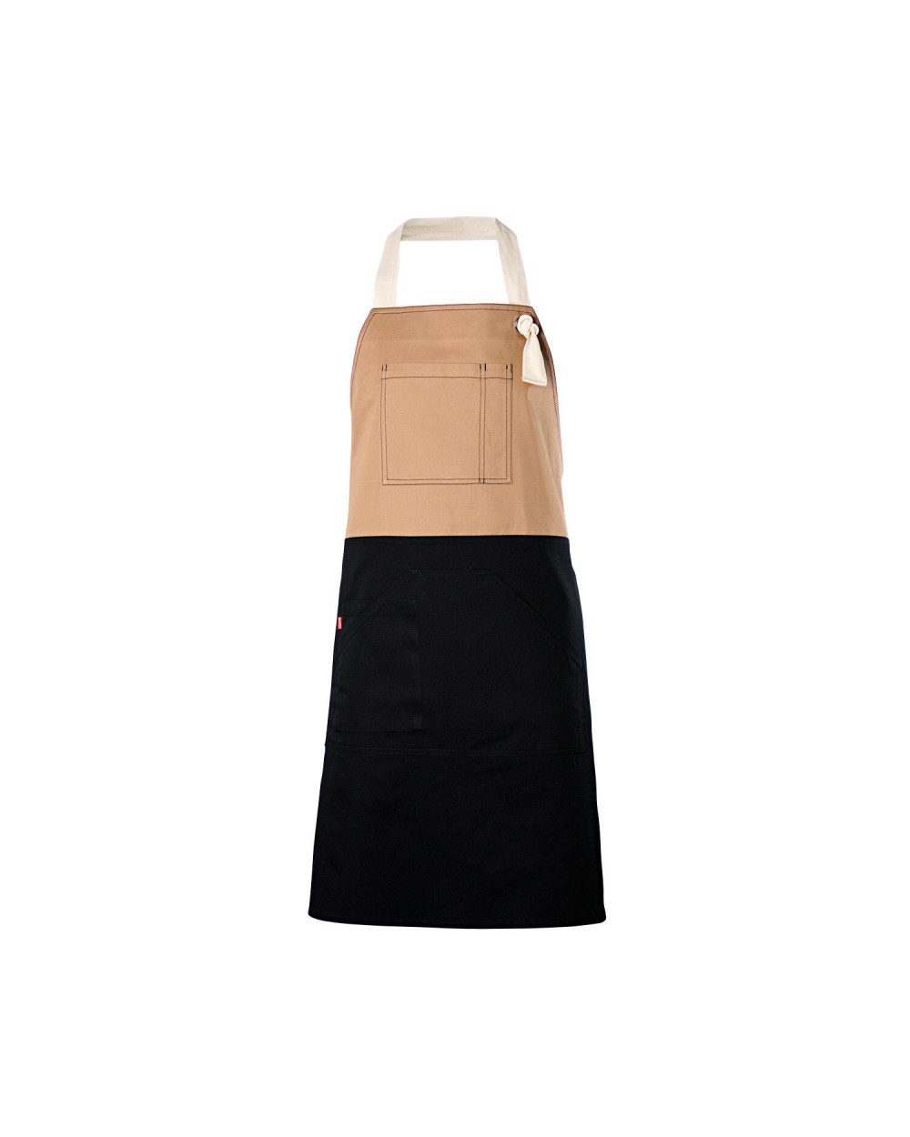 Schorten VELILLA TWO-TONED BIB APRON voor bedrukking &amp; borduring