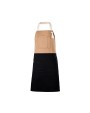 Schorten VELILLA TWO-TONED BIB APRON voor bedrukking &amp; borduring