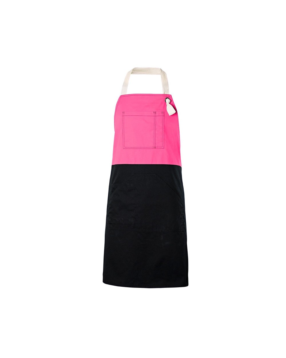 Schorten VELILLA TWO-TONED BIB APRON voor bedrukking &amp; borduring