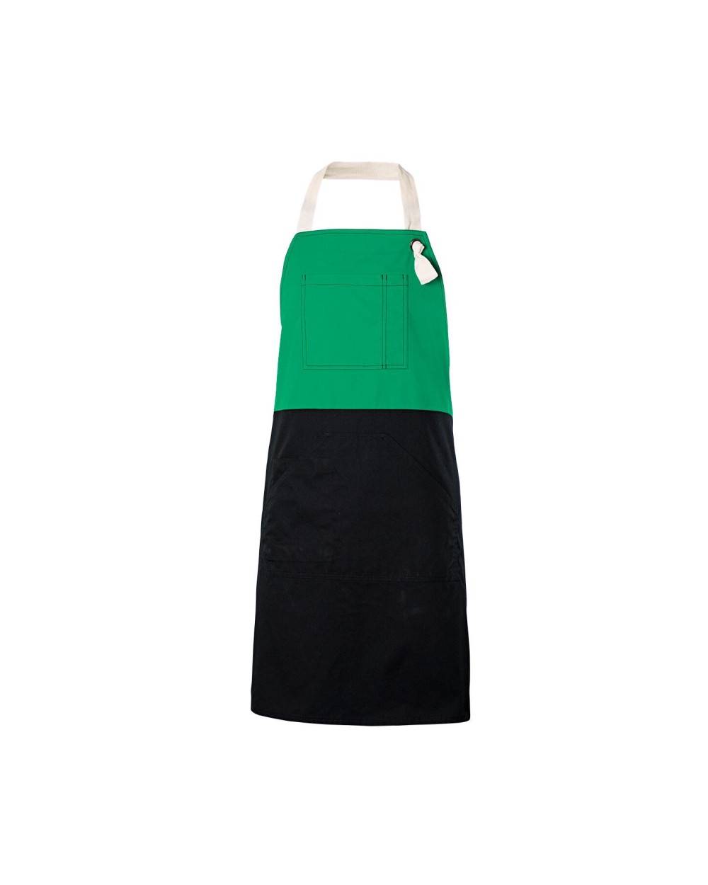 VELILLA TWO-TONED BIB APRON Schürzen personalisierbar