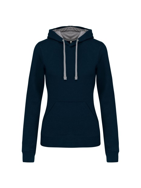 KARIBAN Sweat-shirt capuche contrastée femme /api/colors/2a00f319-11df-4ed0-8339-535e7585d285 personnalisable