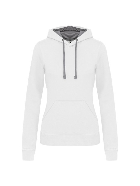 KARIBAN Sweat-shirt capuche contrastée femme /api/colors/fc0cf0a8-e098-4b5f-8837-0756fdde21f5 personnalisable