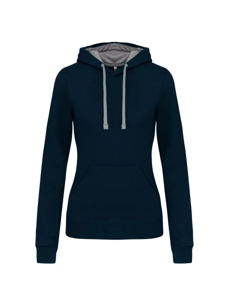 KARIBAN Sweat-shirt capuche contrastée femme /api/colors/2a00f319-11df-4ed0-8339-535e7585d285 personnalisable