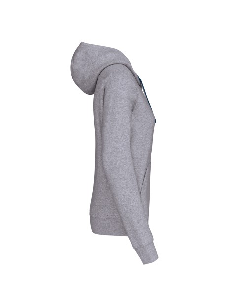 KARIBAN Sweat-shirt capuche contrastée femme /api/colors/1976eb1a-f99c-4dca-a395-73968b964f05 personnalisable